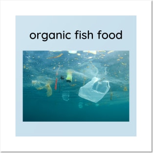 Organic fish food. Posters and Art